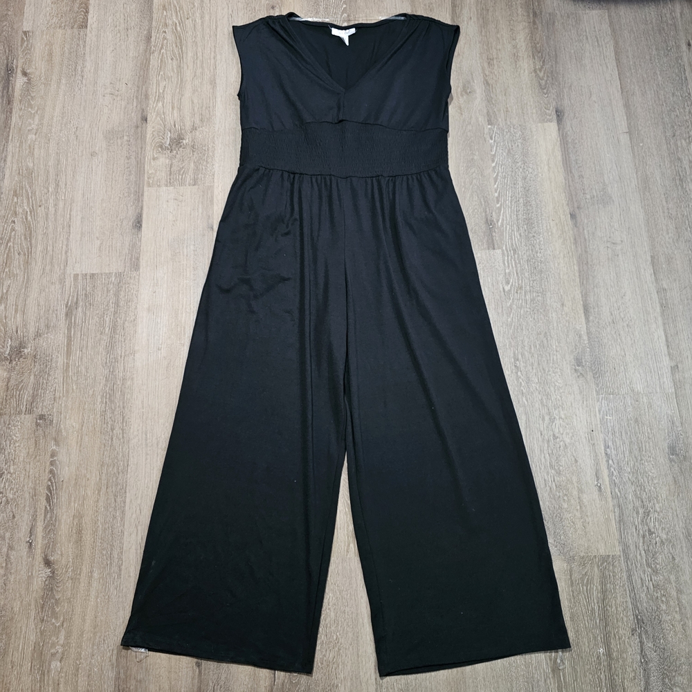 Just Be Black Sleeveless Jumpsuit